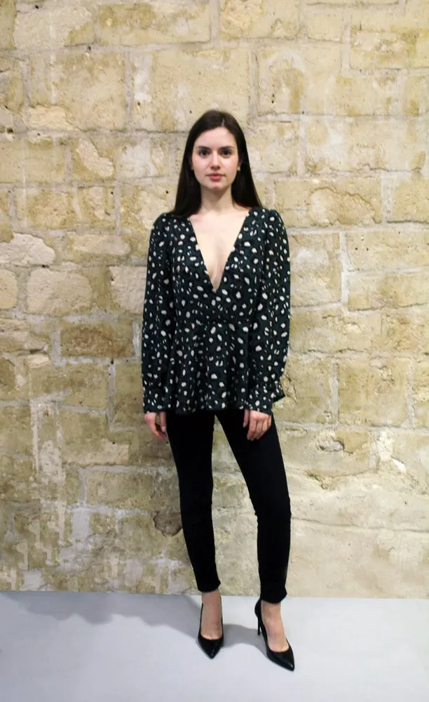 FLARED BLOUSE