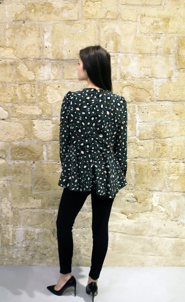 FLARED BLOUSE