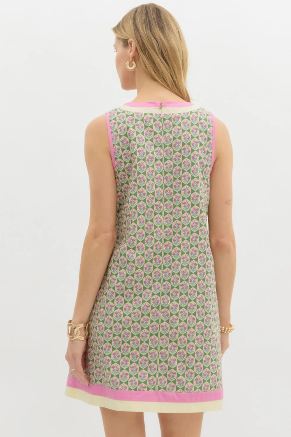 Floral Square Neck Dress