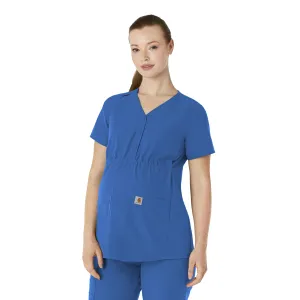 Force Essentials C14113 Henley Maternity Scrub Top Royal