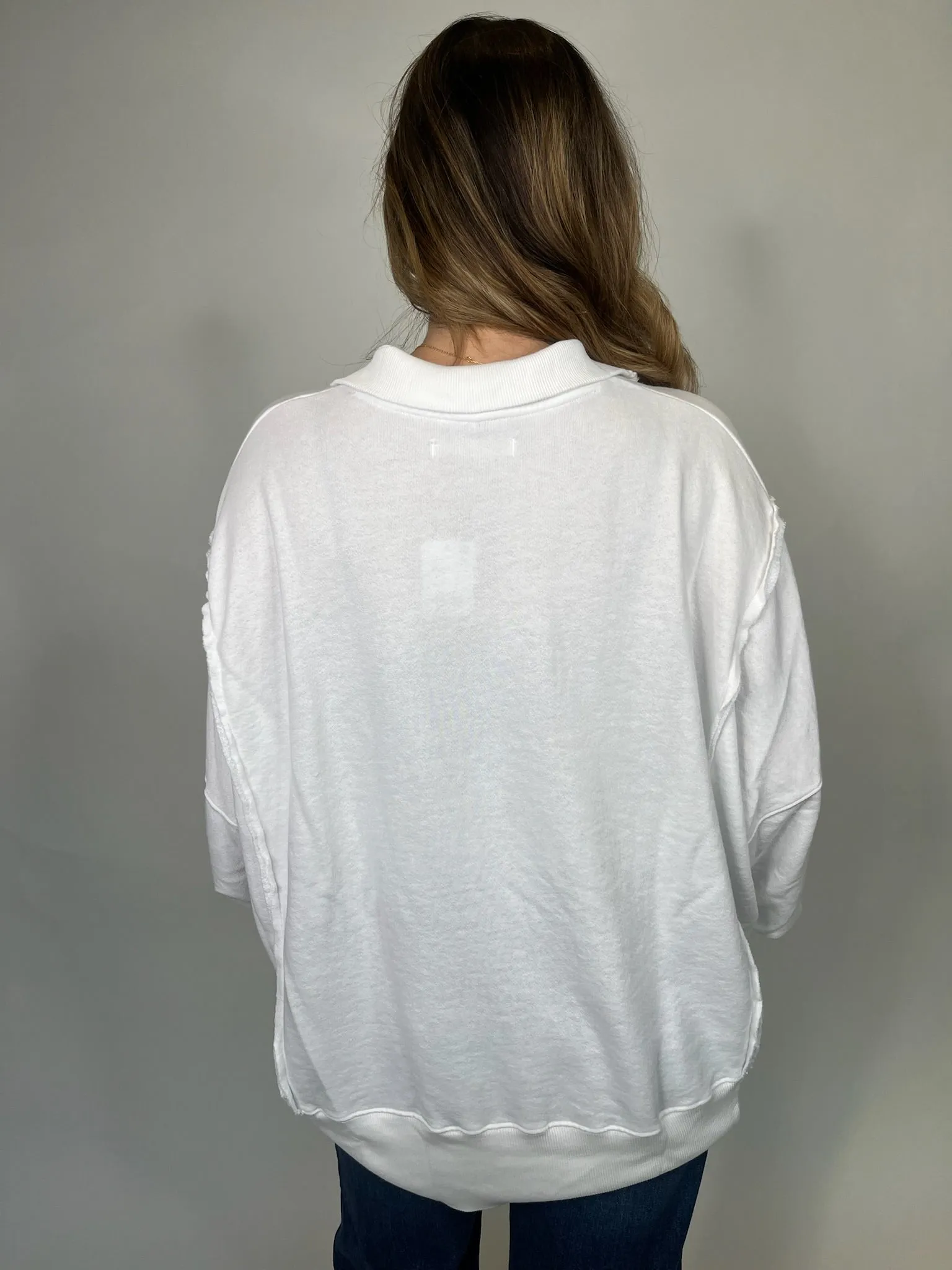 Free People Camden Henley Optic White