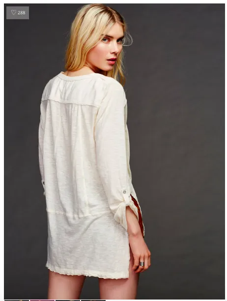Free People Stargazer Henley | White