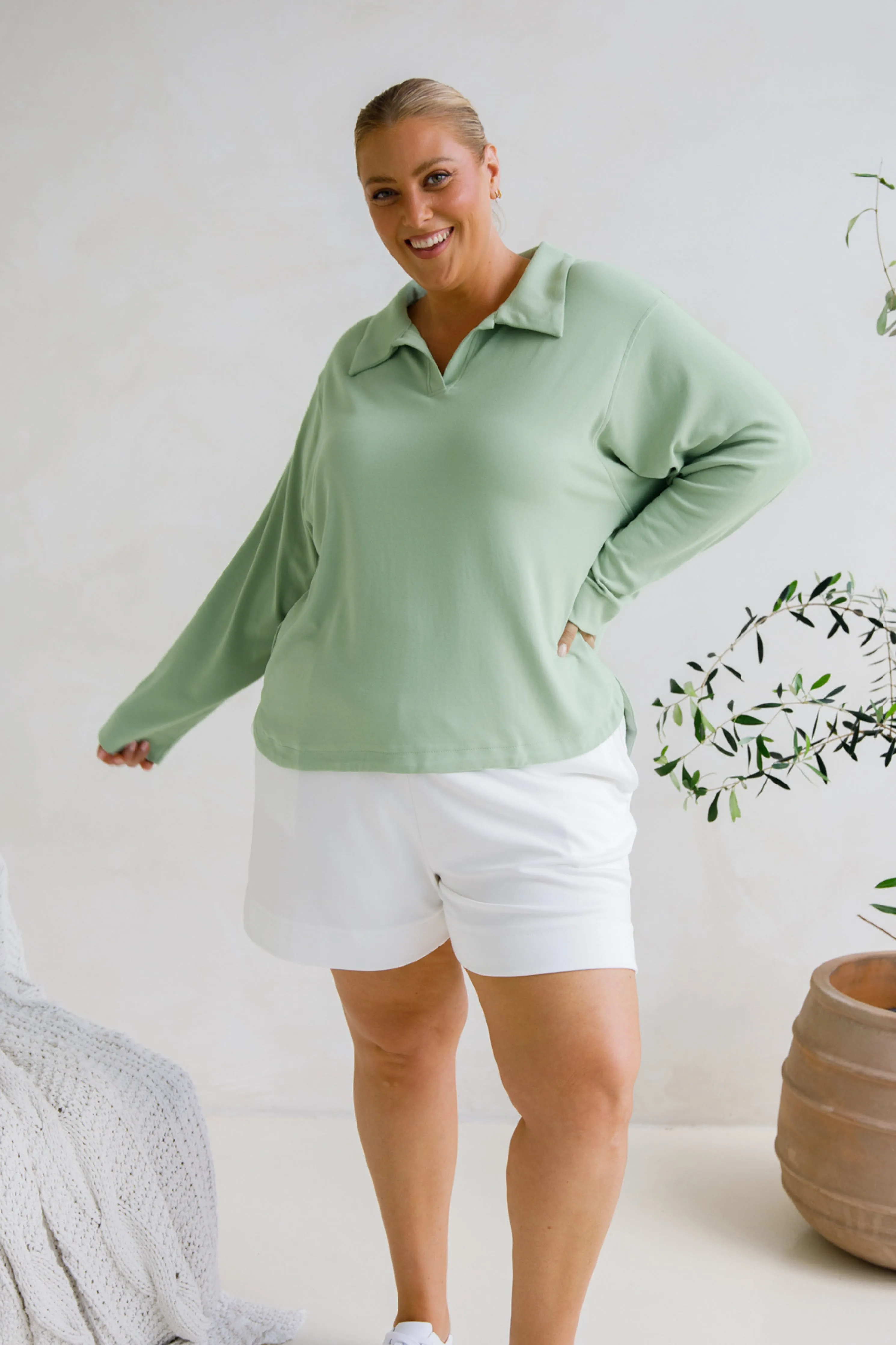 Gigi Lounge Sweater | Sage