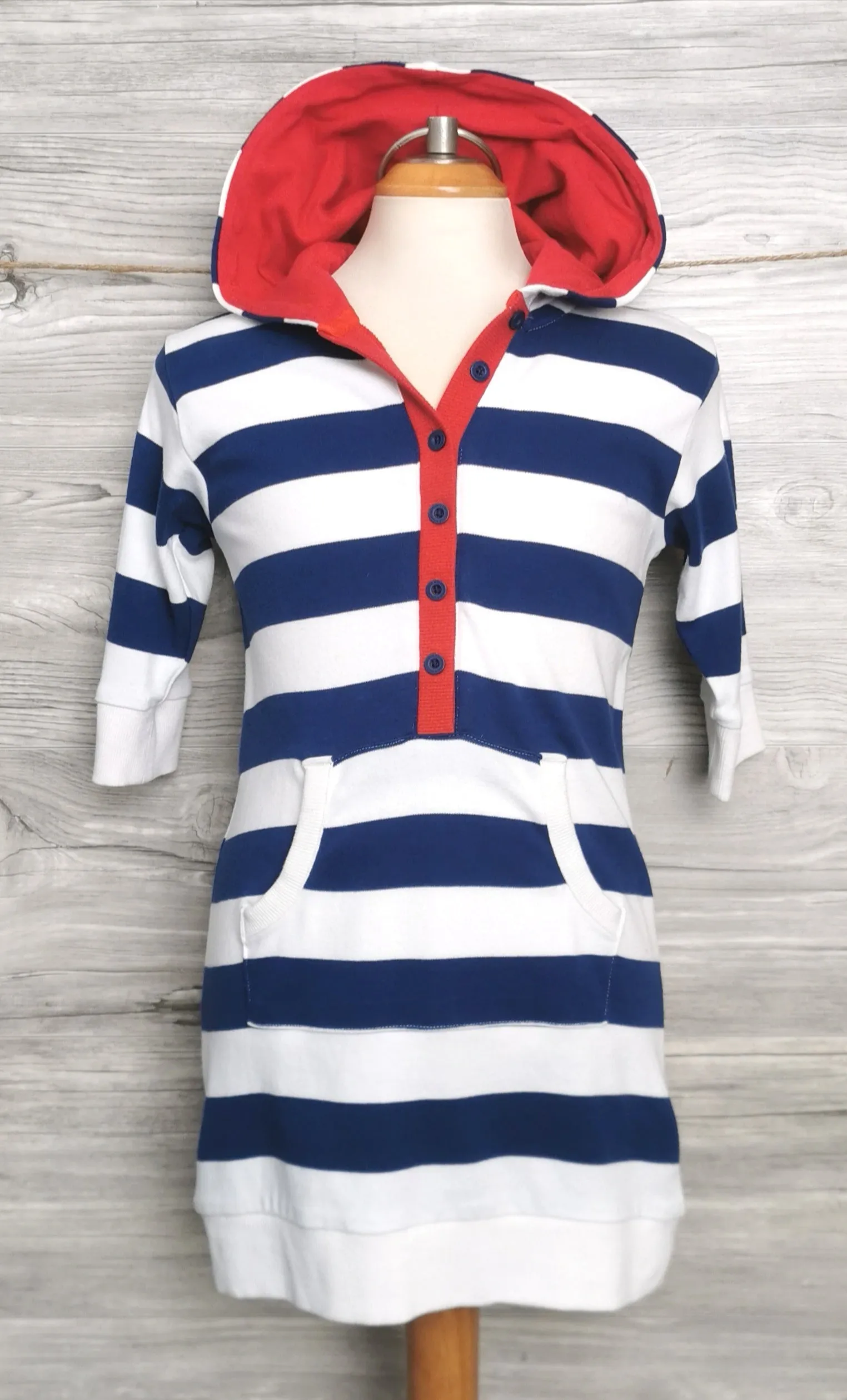 GIRL SIZE 130 (6/8 YEARS) - CHICKEEDUCK, Hooded Tunic / Dress EUC B42