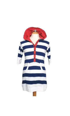 GIRL SIZE 130 (6/8 YEARS) - CHICKEEDUCK, Hooded Tunic / Dress EUC B42
