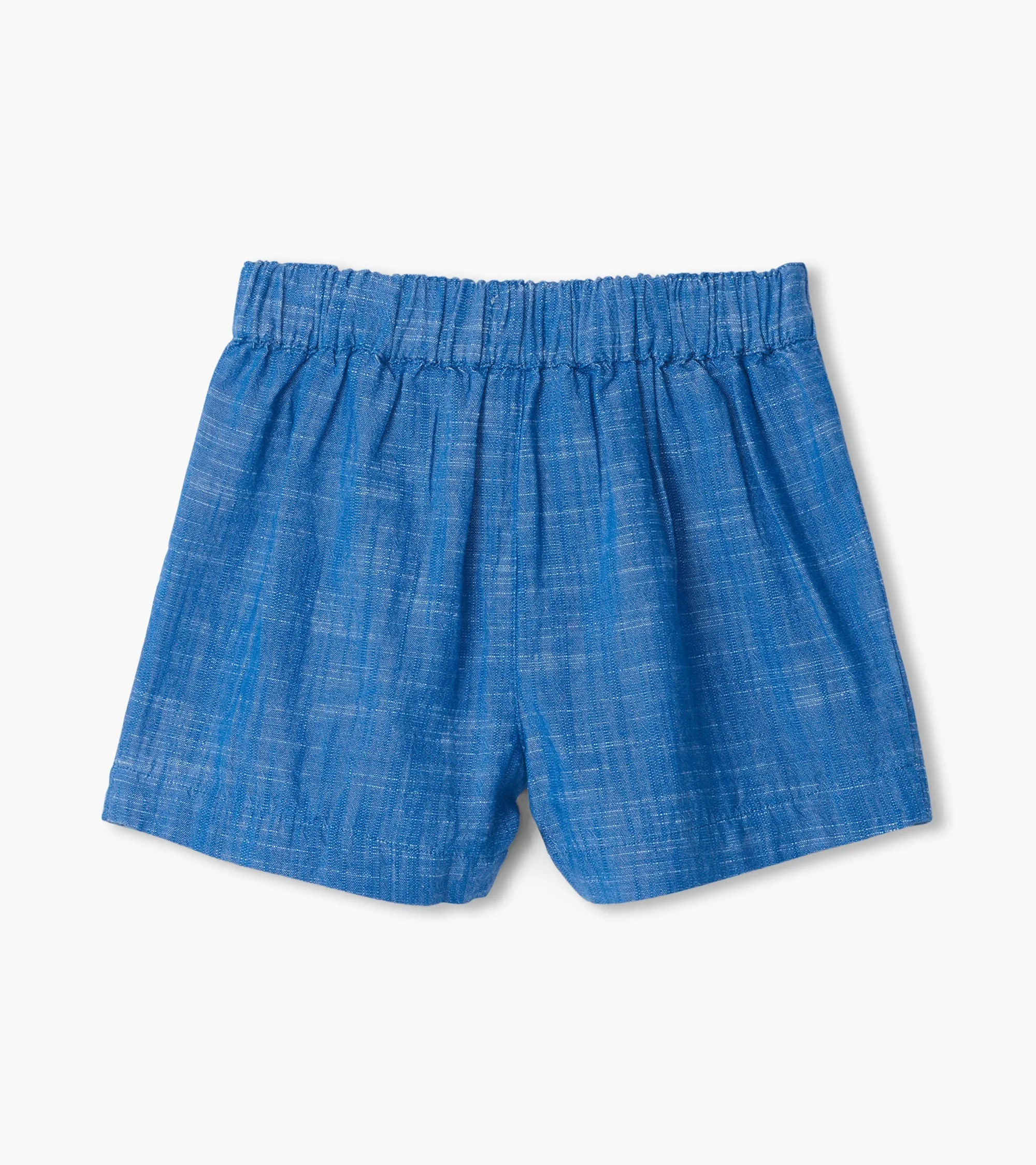 Girls Chambray Paper Bag Shorts