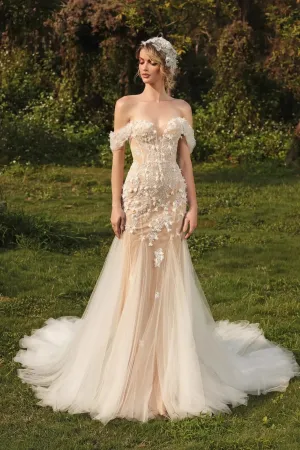 Gorgeous Wedding Dresses Elegant Bridal Gown Pretty Luxury Sheath Mermaid Lace Appliques Off The Shoulder Vestidos De Novia