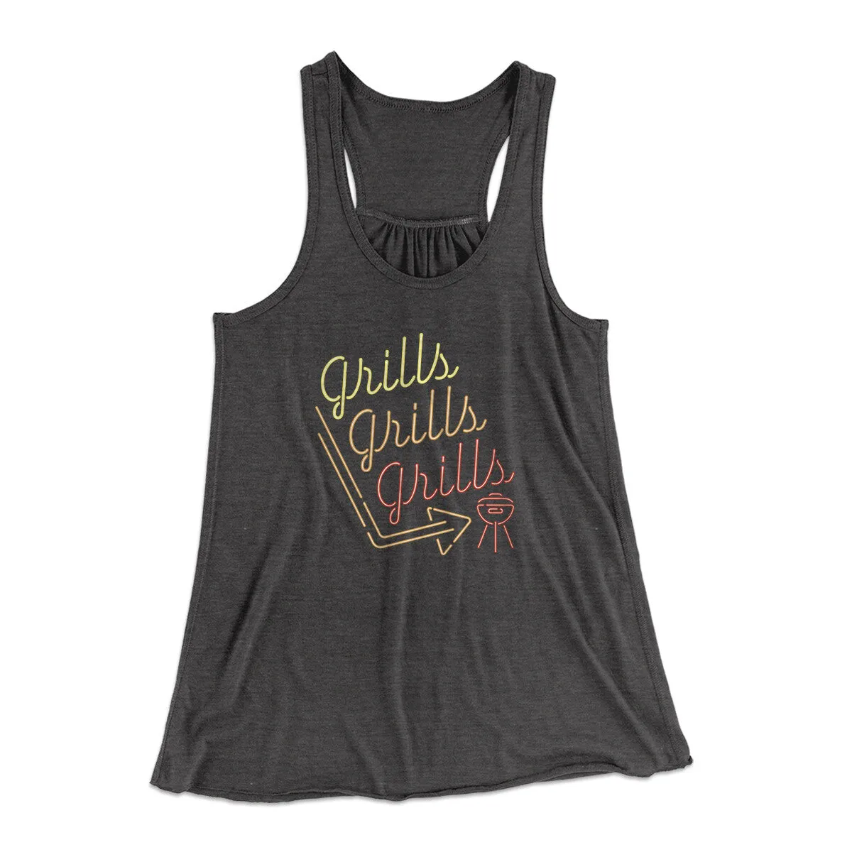 Grills Grills Grills Women's Flowey Racerback Tank Top
