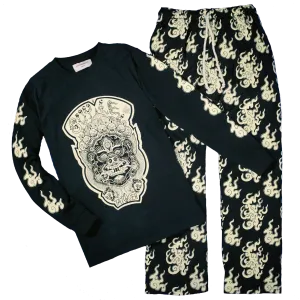 GUY LE TATOOER X LOCO MOSQUITO JAPANESE FLAME SET (BLACK / IVORY)