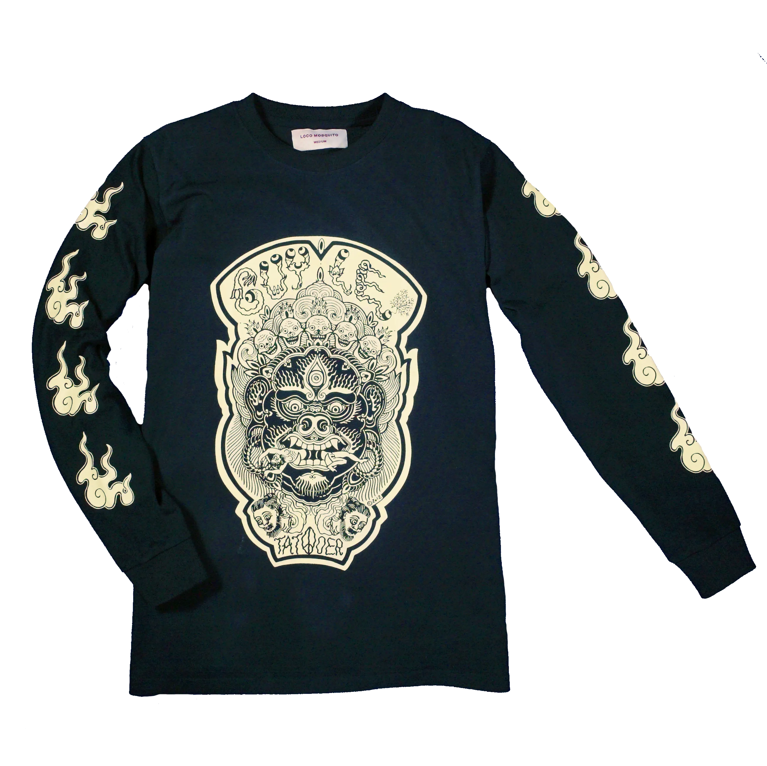 GUY LE TATOOER X LOCO MOSQUITO JAPANESE FLAME SET (BLACK / IVORY)