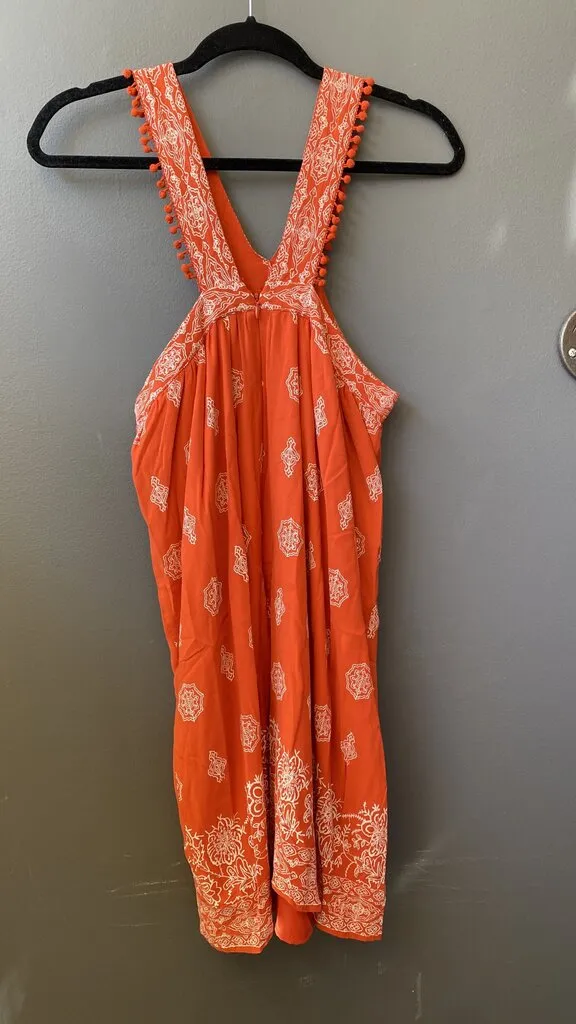 Halter Pom Pom Shift Dress