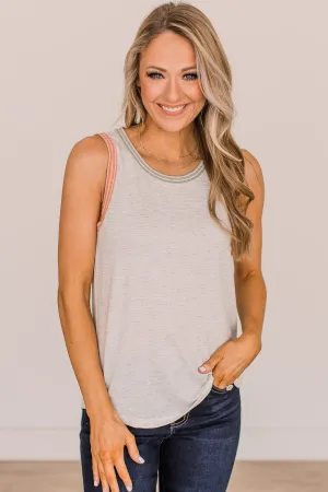 Happy Right Now Tank Top- Ivory