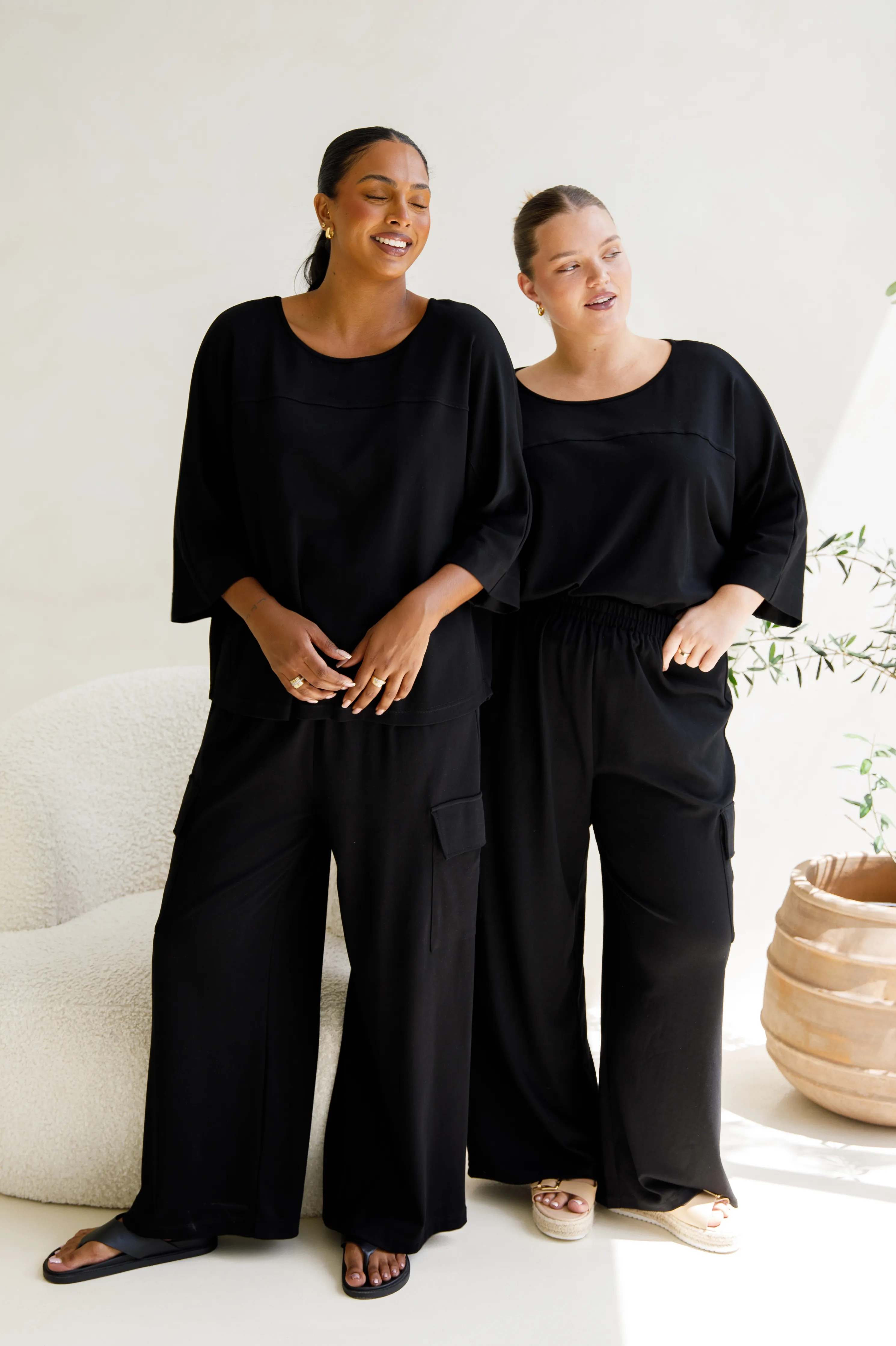 Hazel Lounge Top | Black