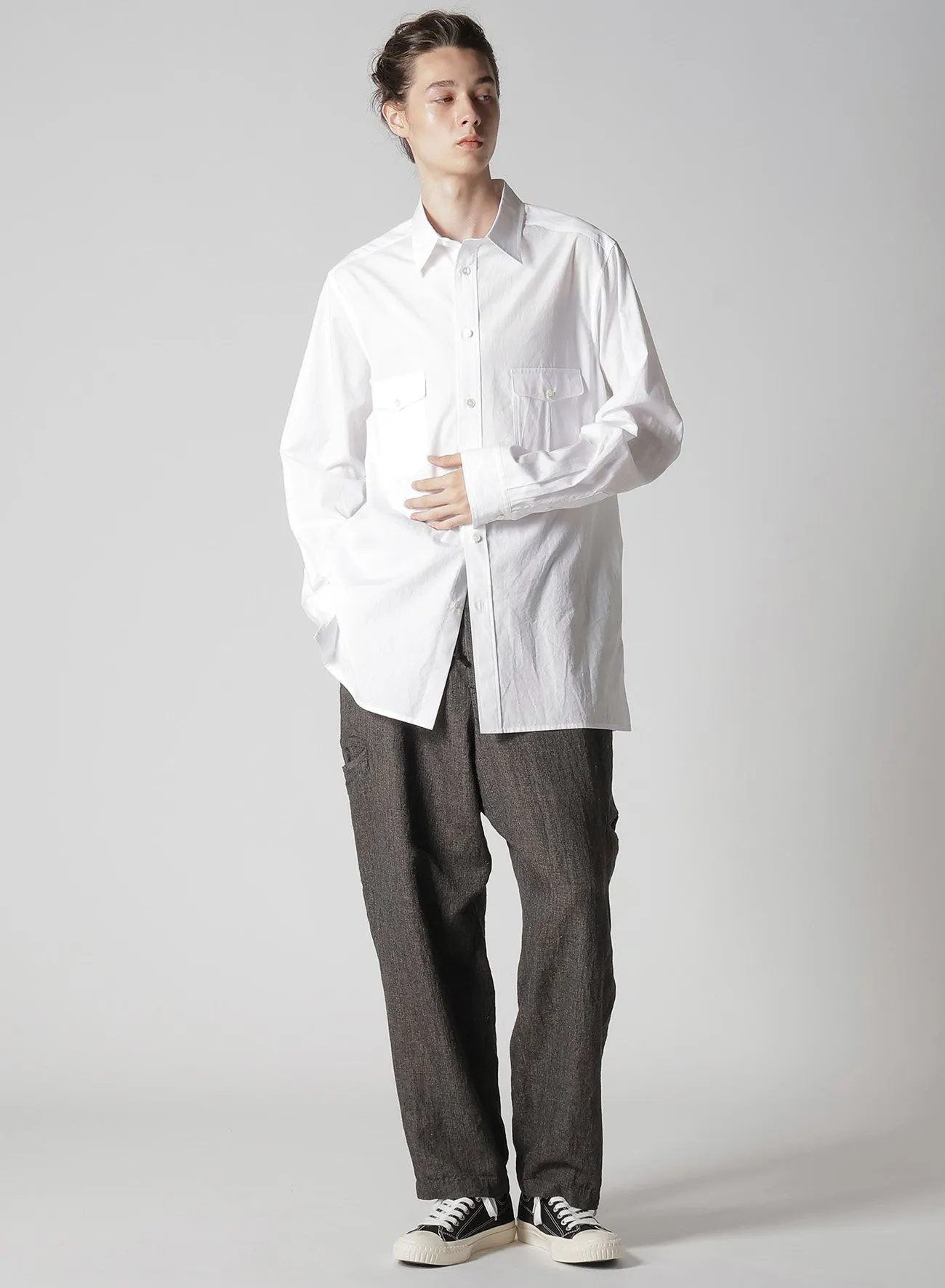 HEATHER KHADI PANTS WITH RIGHT AND LEFT LEG POCKETS
