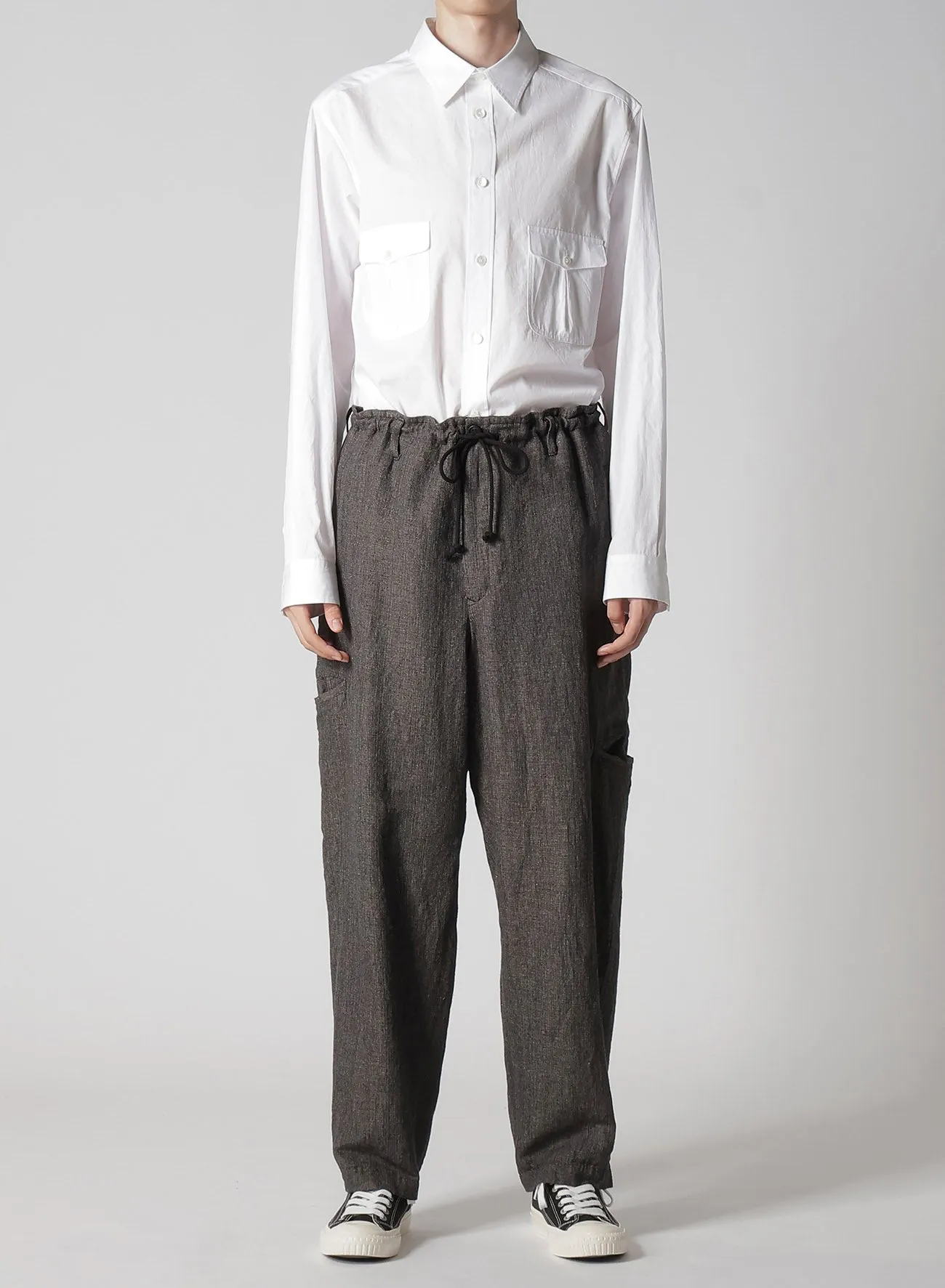 HEATHER KHADI PANTS WITH RIGHT AND LEFT LEG POCKETS