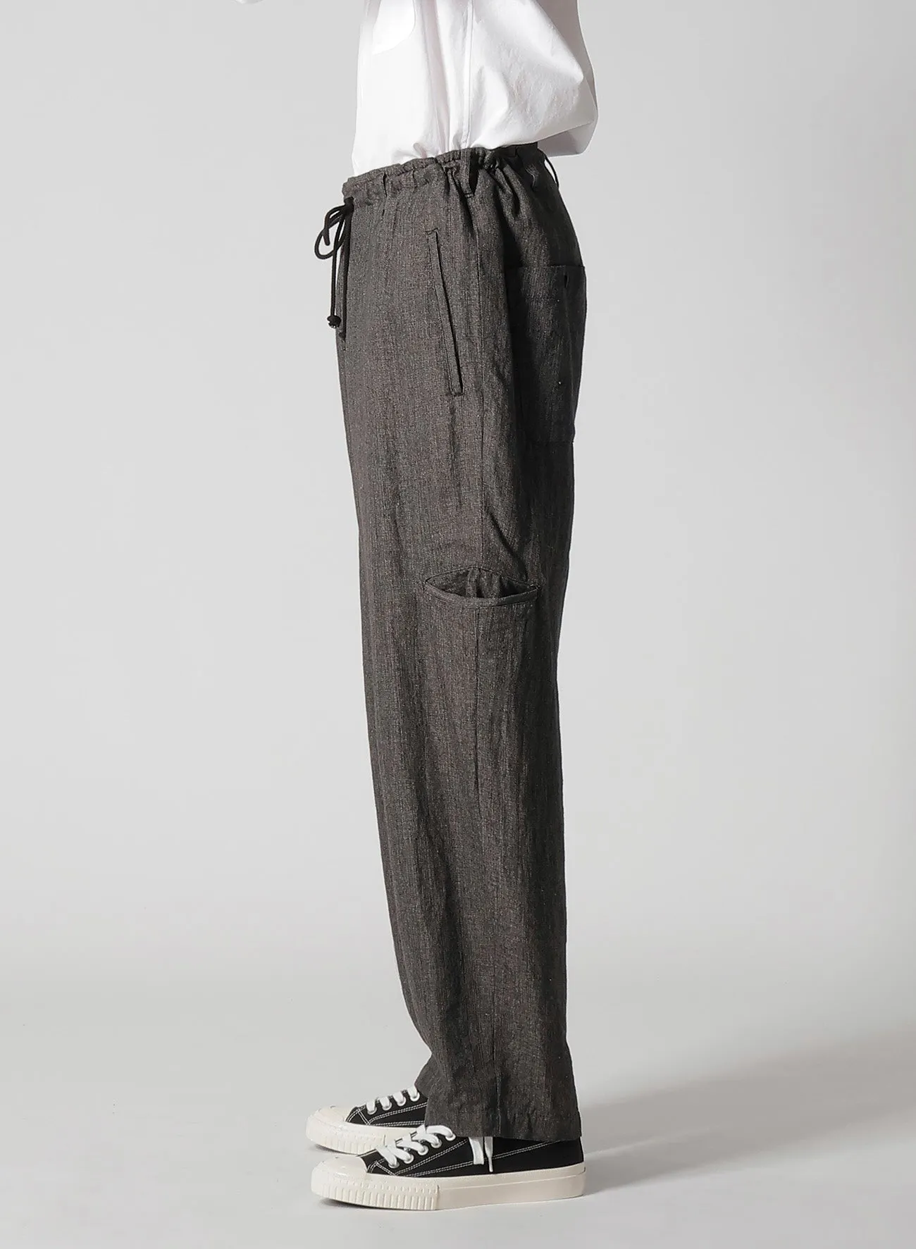 HEATHER KHADI PANTS WITH RIGHT AND LEFT LEG POCKETS
