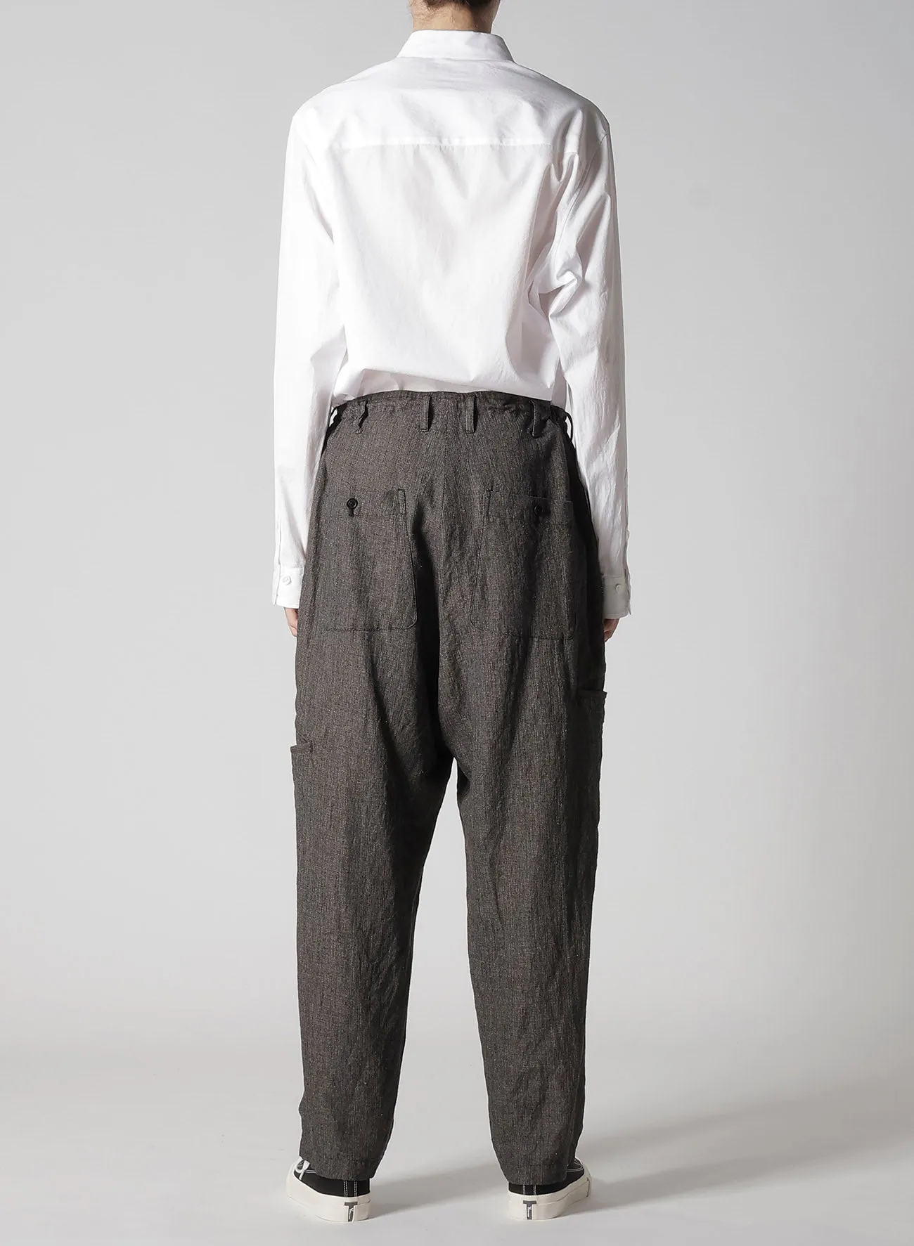 HEATHER KHADI PANTS WITH RIGHT AND LEFT LEG POCKETS