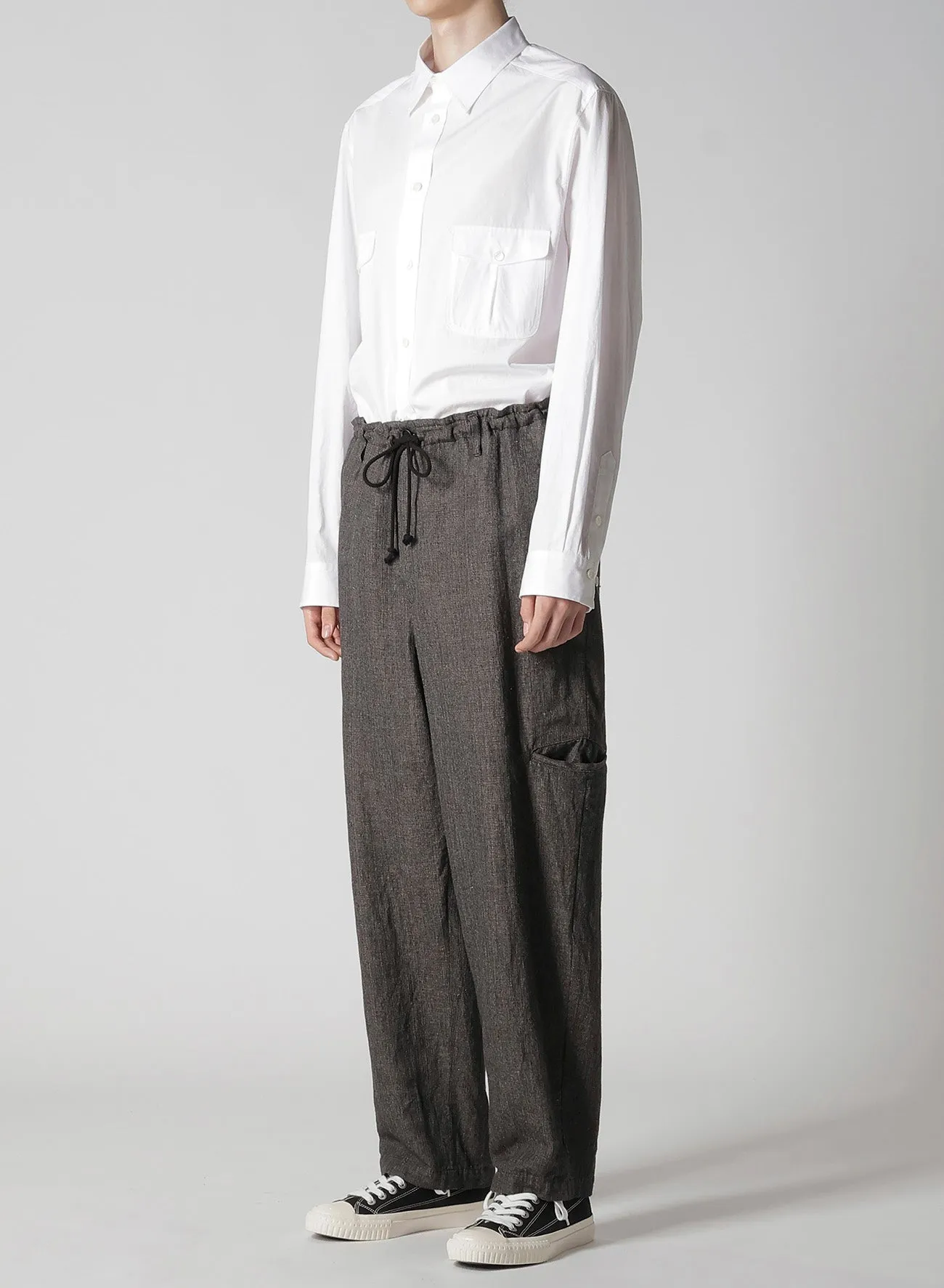 HEATHER KHADI PANTS WITH RIGHT AND LEFT LEG POCKETS