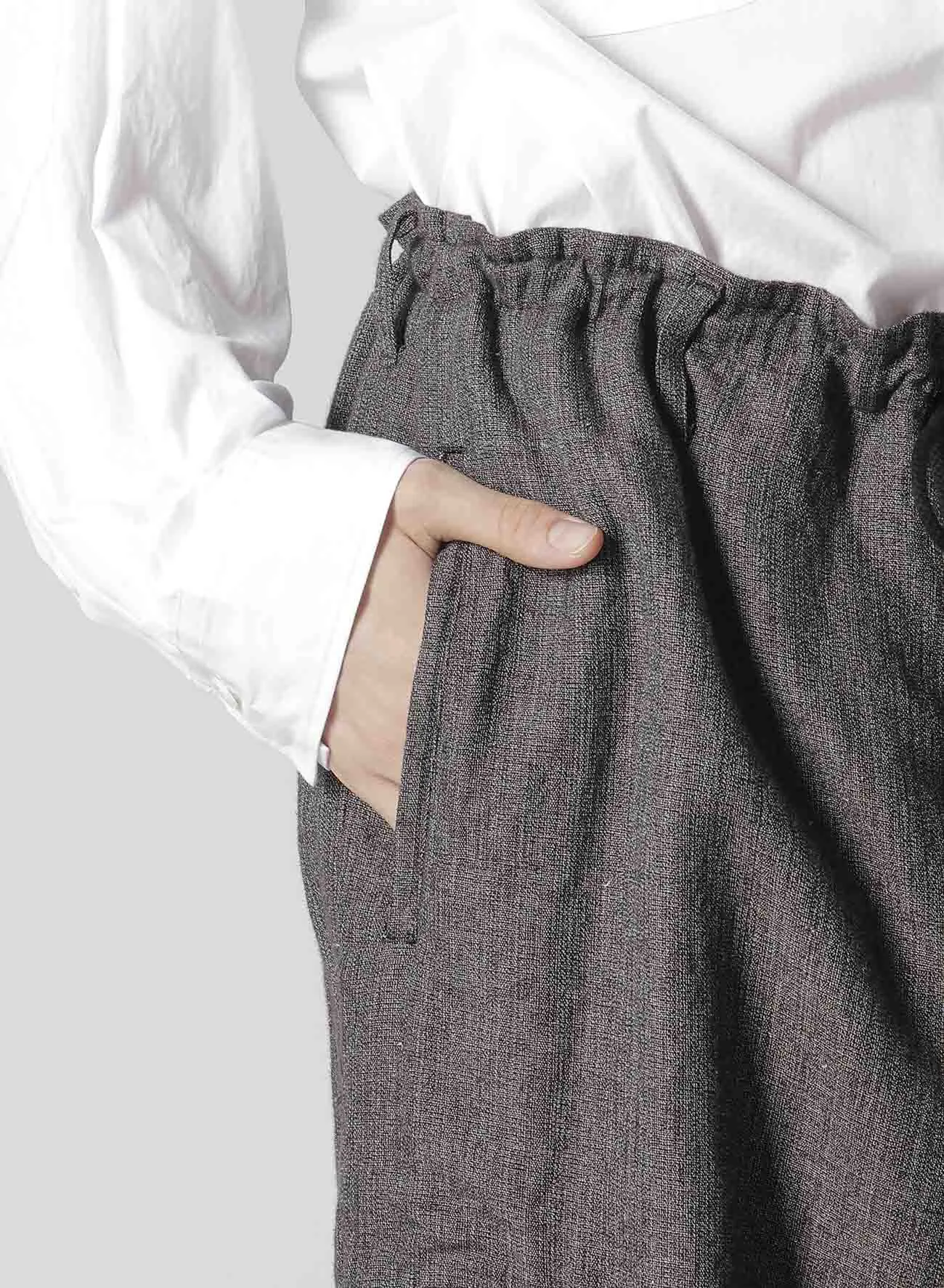 HEATHER KHADI PANTS WITH RIGHT AND LEFT LEG POCKETS