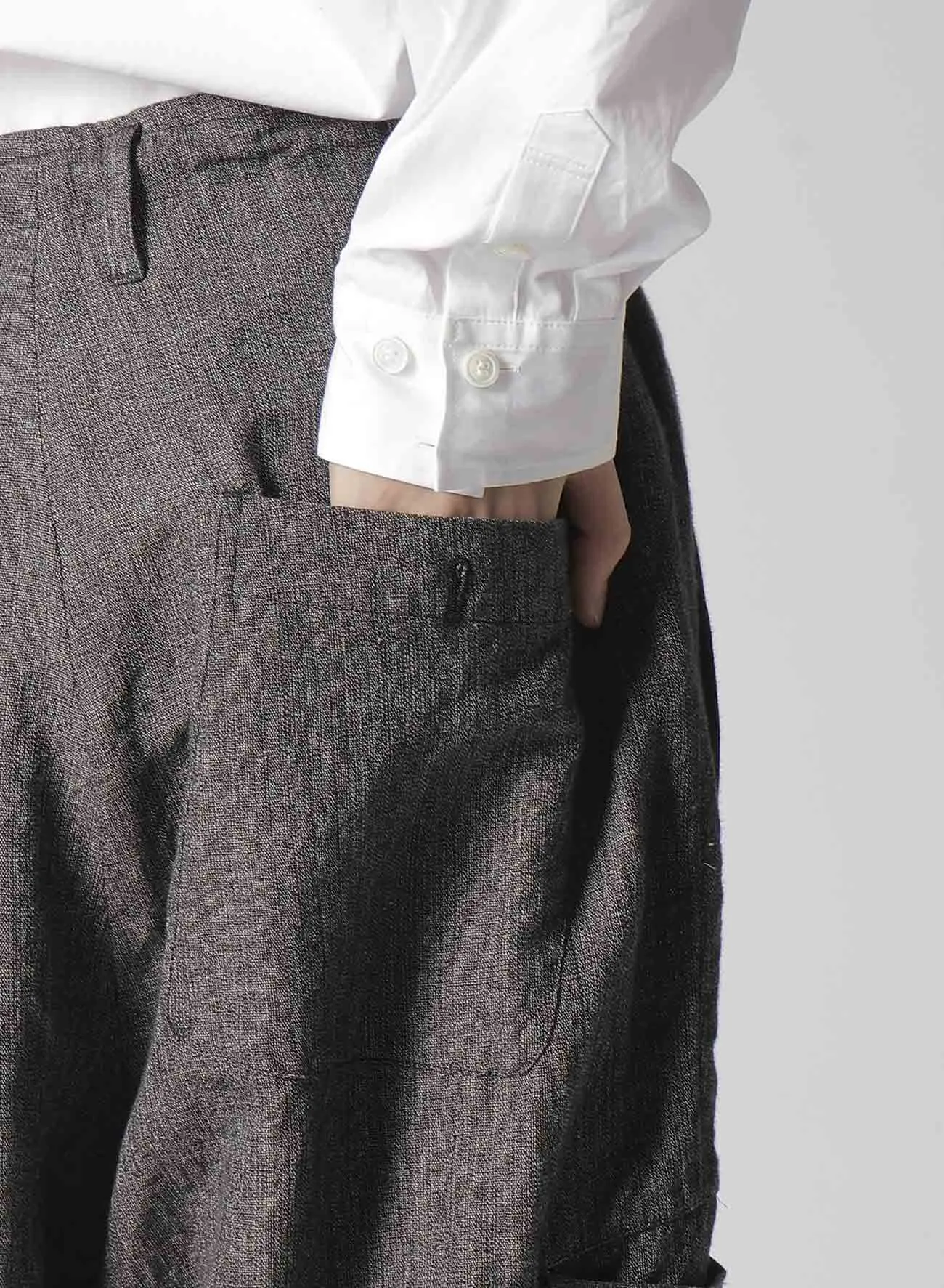 HEATHER KHADI PANTS WITH RIGHT AND LEFT LEG POCKETS
