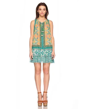 Hemant and Nandita Vintage Tile Short Dress