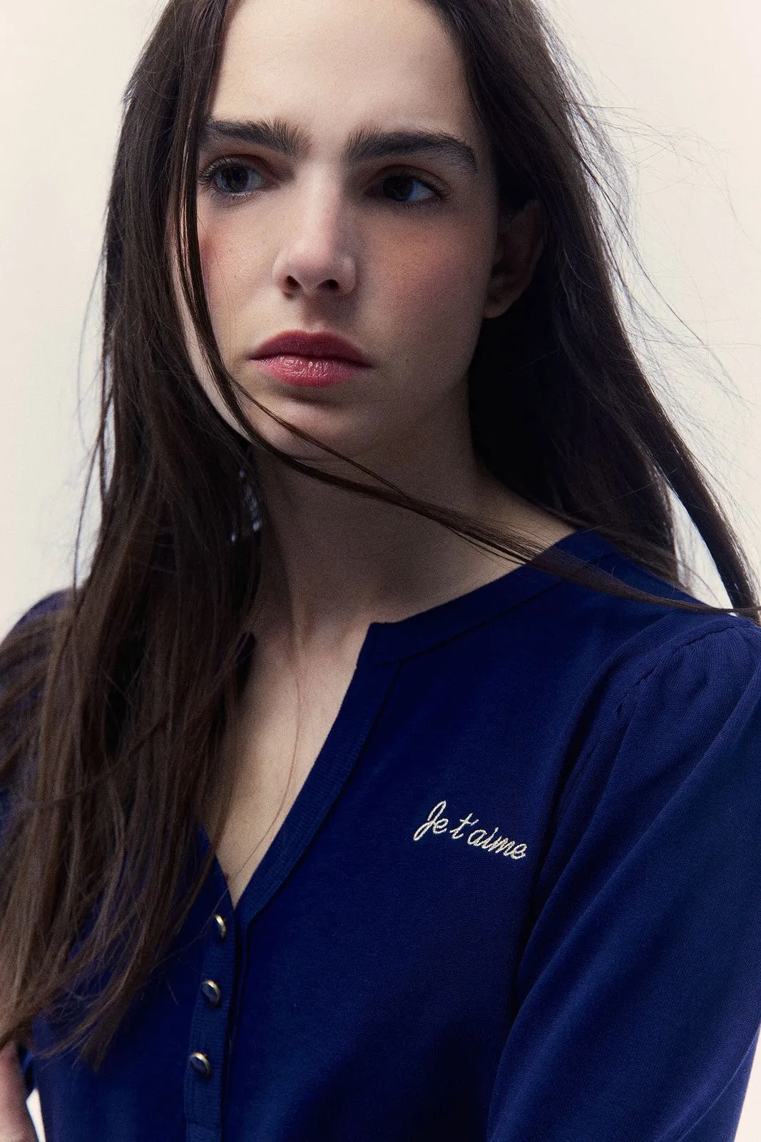 Henley shirt - Navy