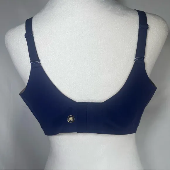HoneyLove Crossover Wire-Free Adjustable Bra Navy Blue Size XL