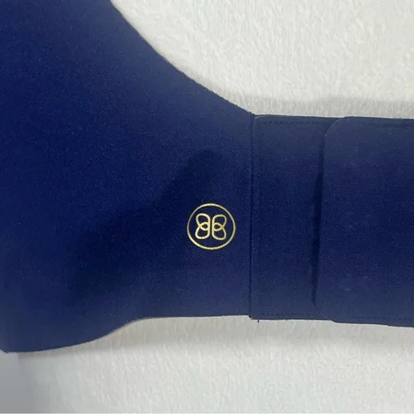 HoneyLove Crossover Wire-Free Adjustable Bra Navy Blue Size XL