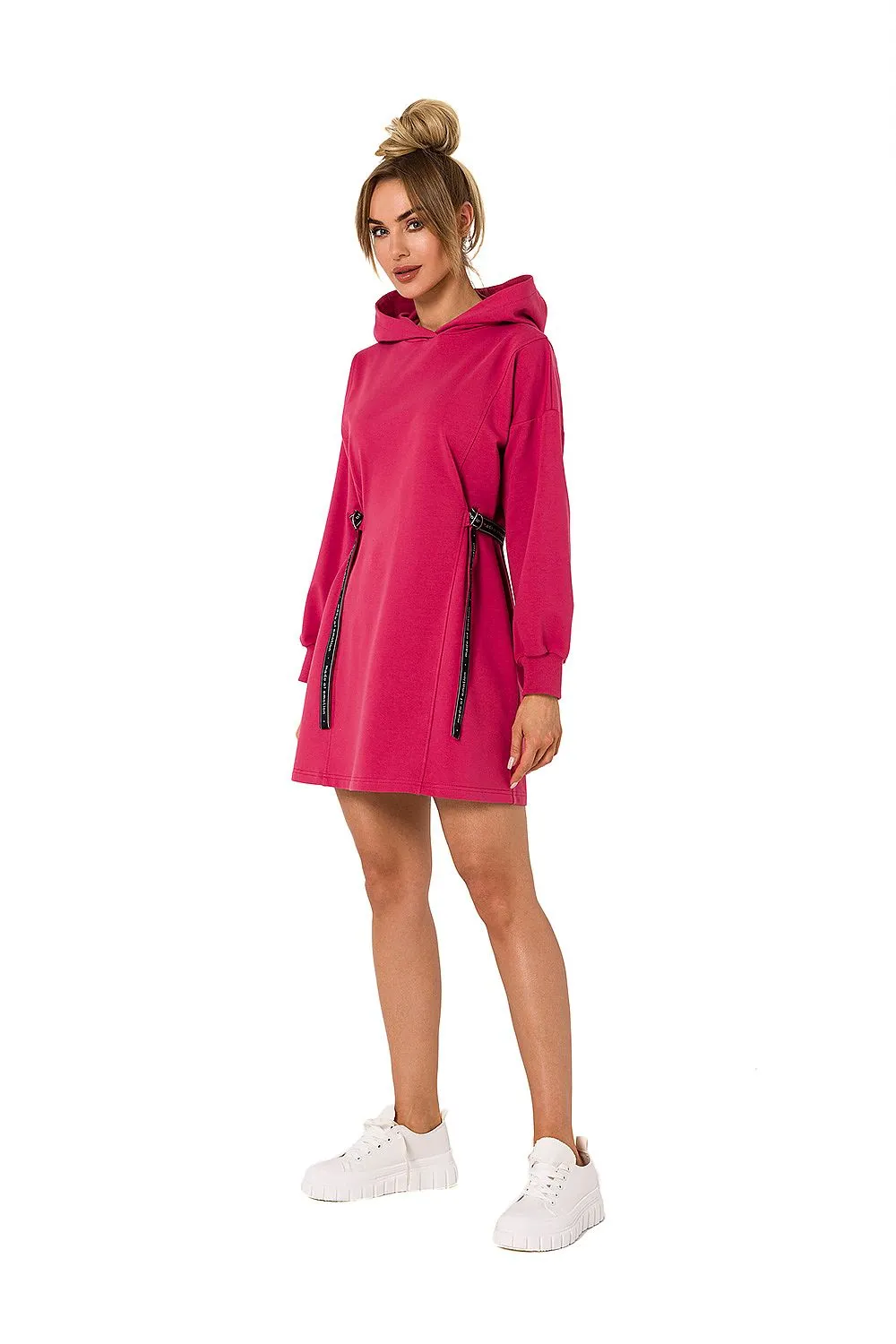 Hooded Mini Dress with Long Sleeves