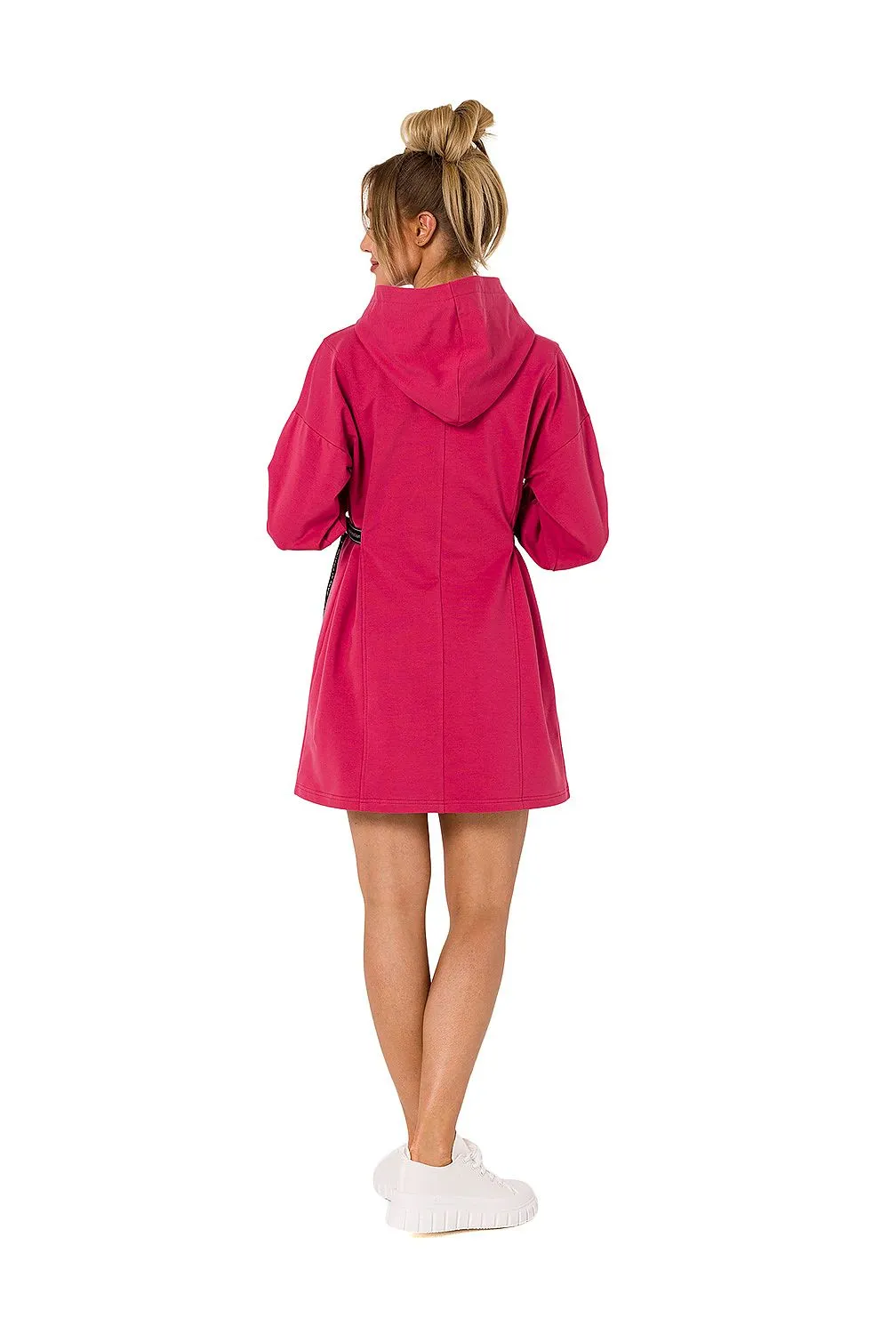 Hooded Mini Dress with Long Sleeves