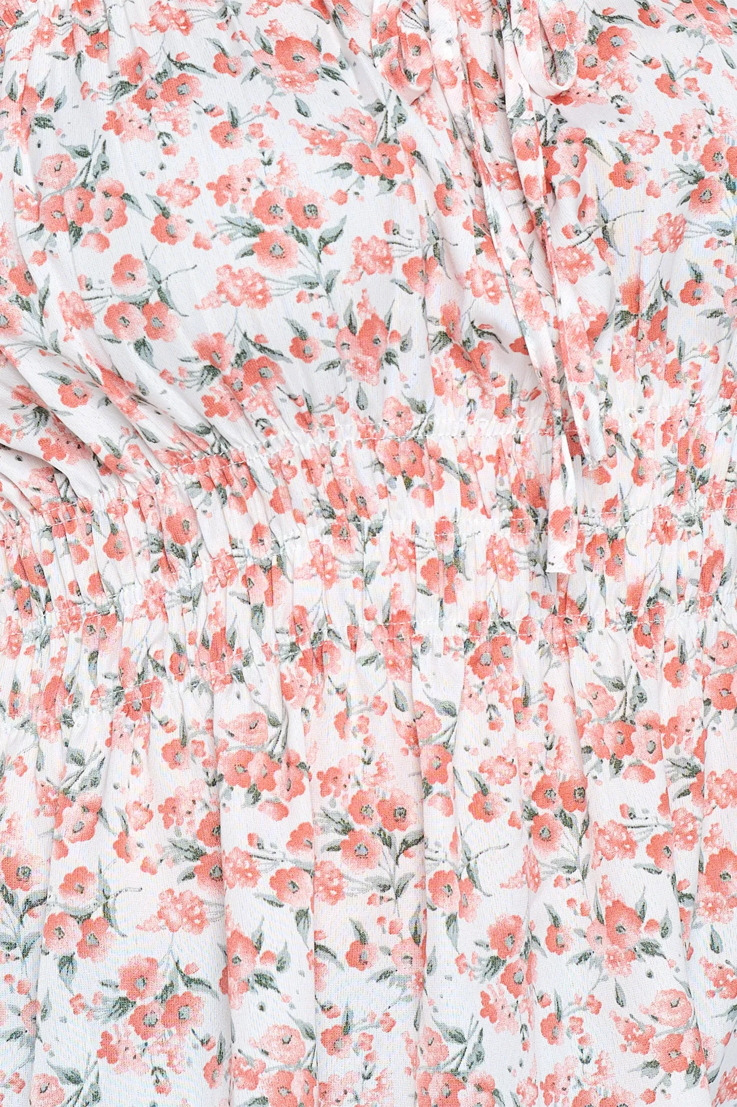 IT5054-PLUS | Tops | Junior Plus Floral Smocked Peplum Top