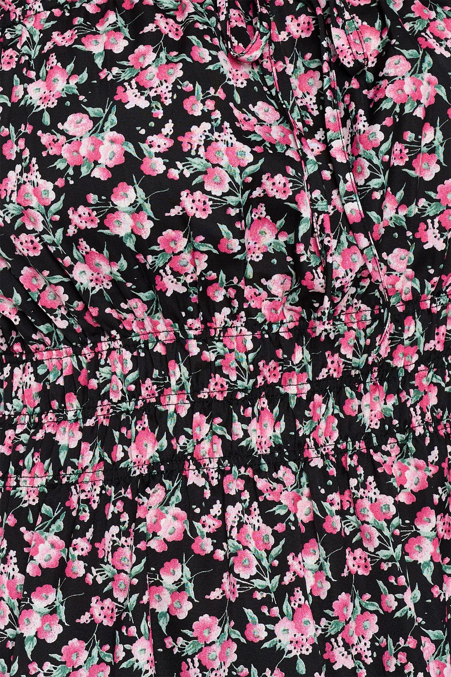 IT5054-PLUS | Tops | Junior Plus Floral Smocked Peplum Top