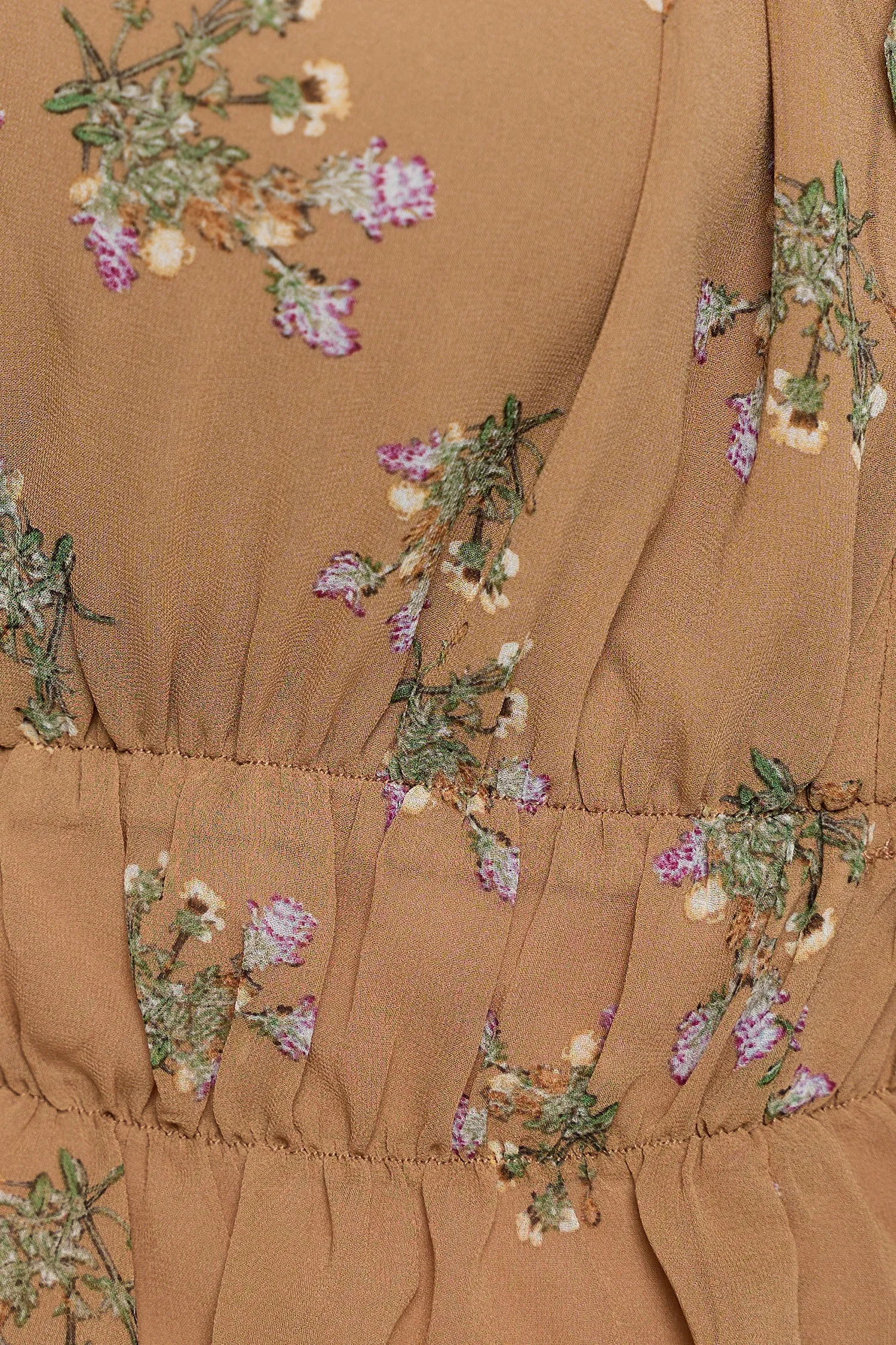 IT5647-PLUS | Tops | Junior Plus Floral Smocked Peasant Blouse