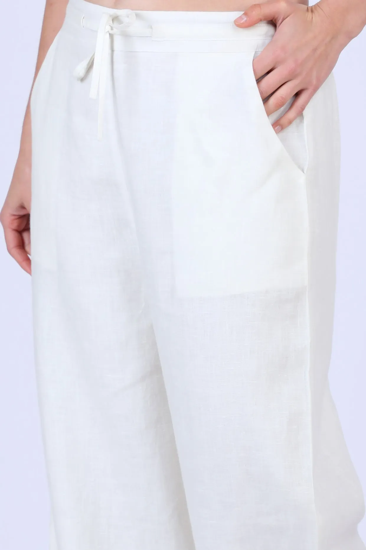 Ivory Drawstring Lounge Pants
