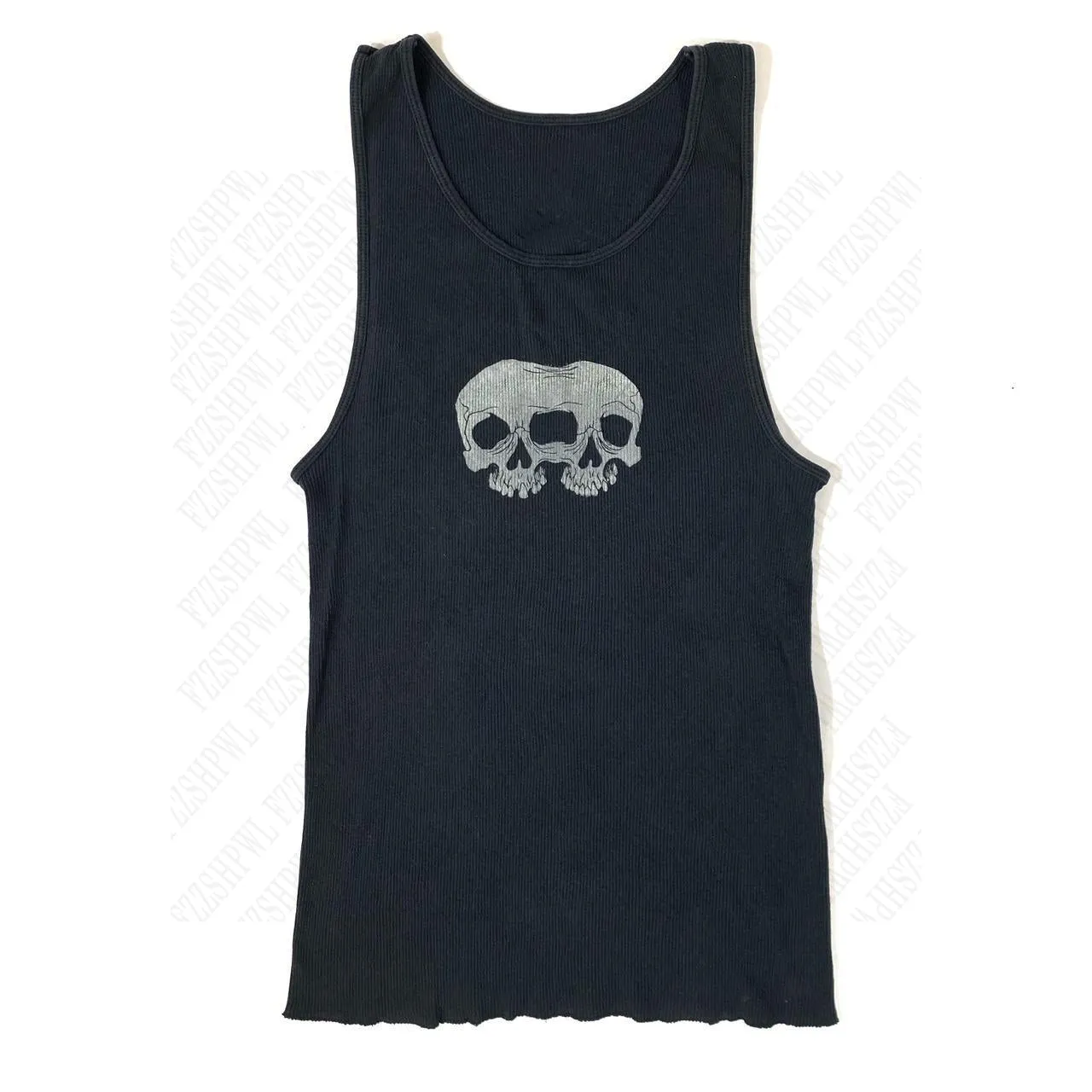 JazzHer 2024 Summer Fashion Sexy Women Black Skull tank Top Spice Girls Goth Cool girls Casual tank top Women's sleeveless tank top Y2K