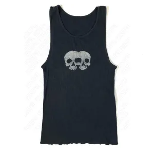 JazzHer 2024 Summer Fashion Sexy Women Black Skull tank Top Spice Girls Goth Cool girls Casual tank top Women's sleeveless tank top Y2K