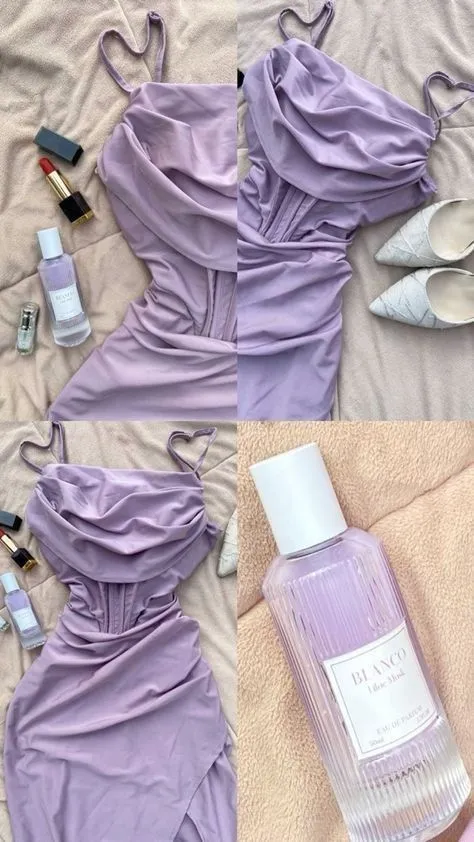 JazzHer Simple Sheath Spaghetti Straps Lilac Short Homecoming Dresses With Ruffles (PRE-ORDER)