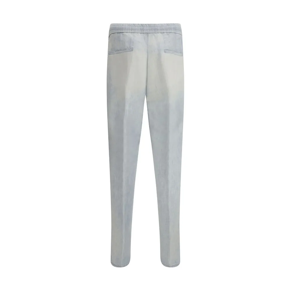 Jeans with drawstring waistband