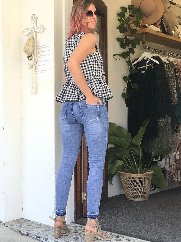 Jesmina Gingaham Top