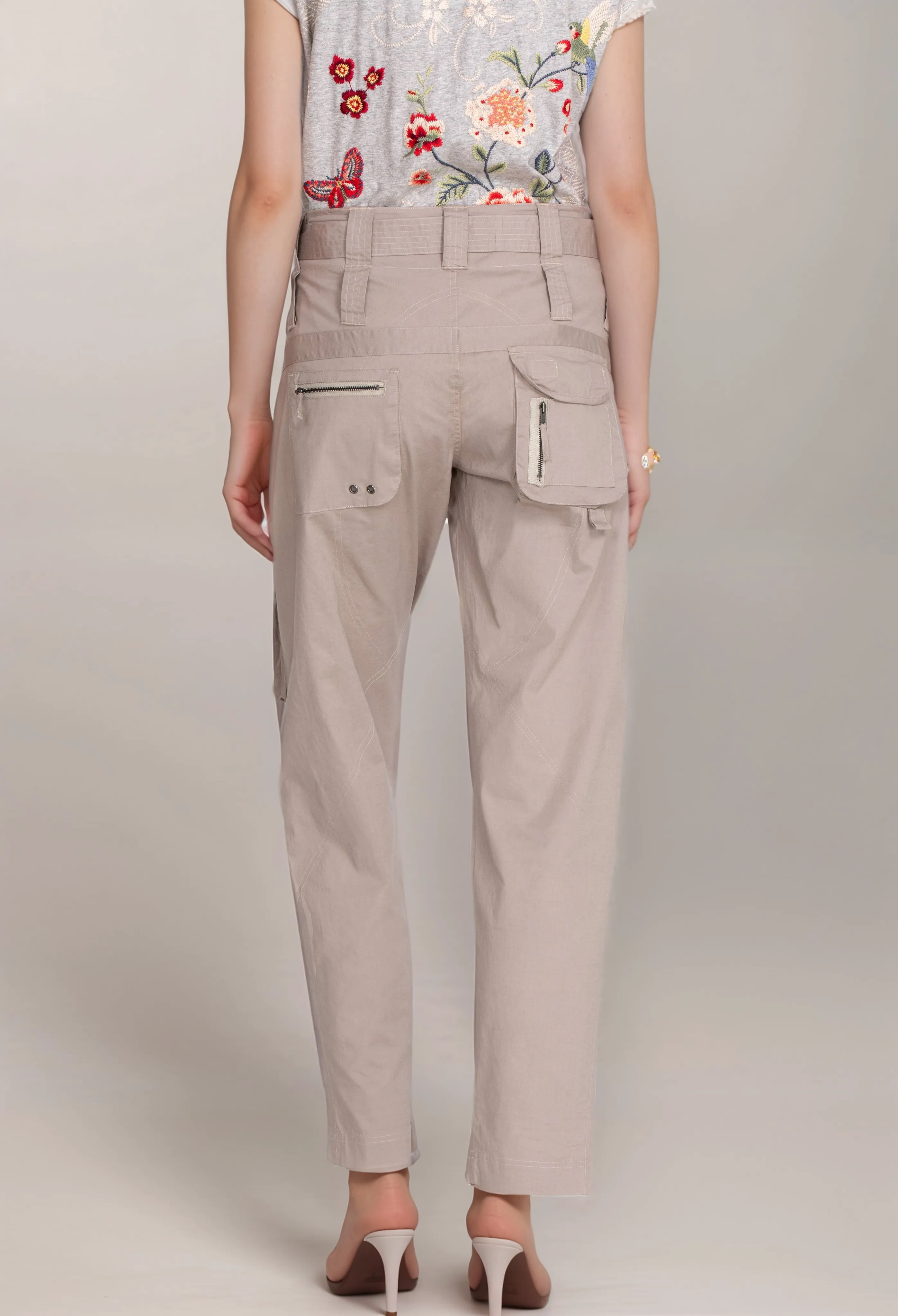 Johnny Was Pete & Greta Tyla Belted Cargo Pants Boho Chic P67022 NEW