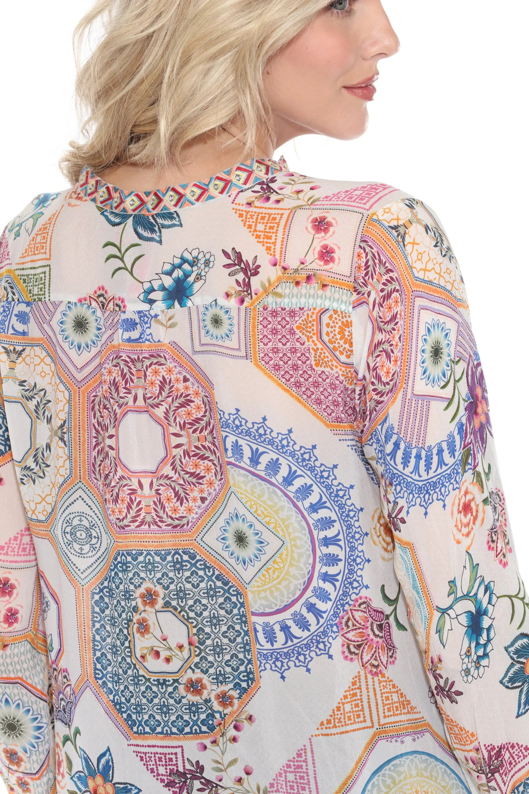 Johnny Was Waterloo Wheel Leena Tunic Top C29424A