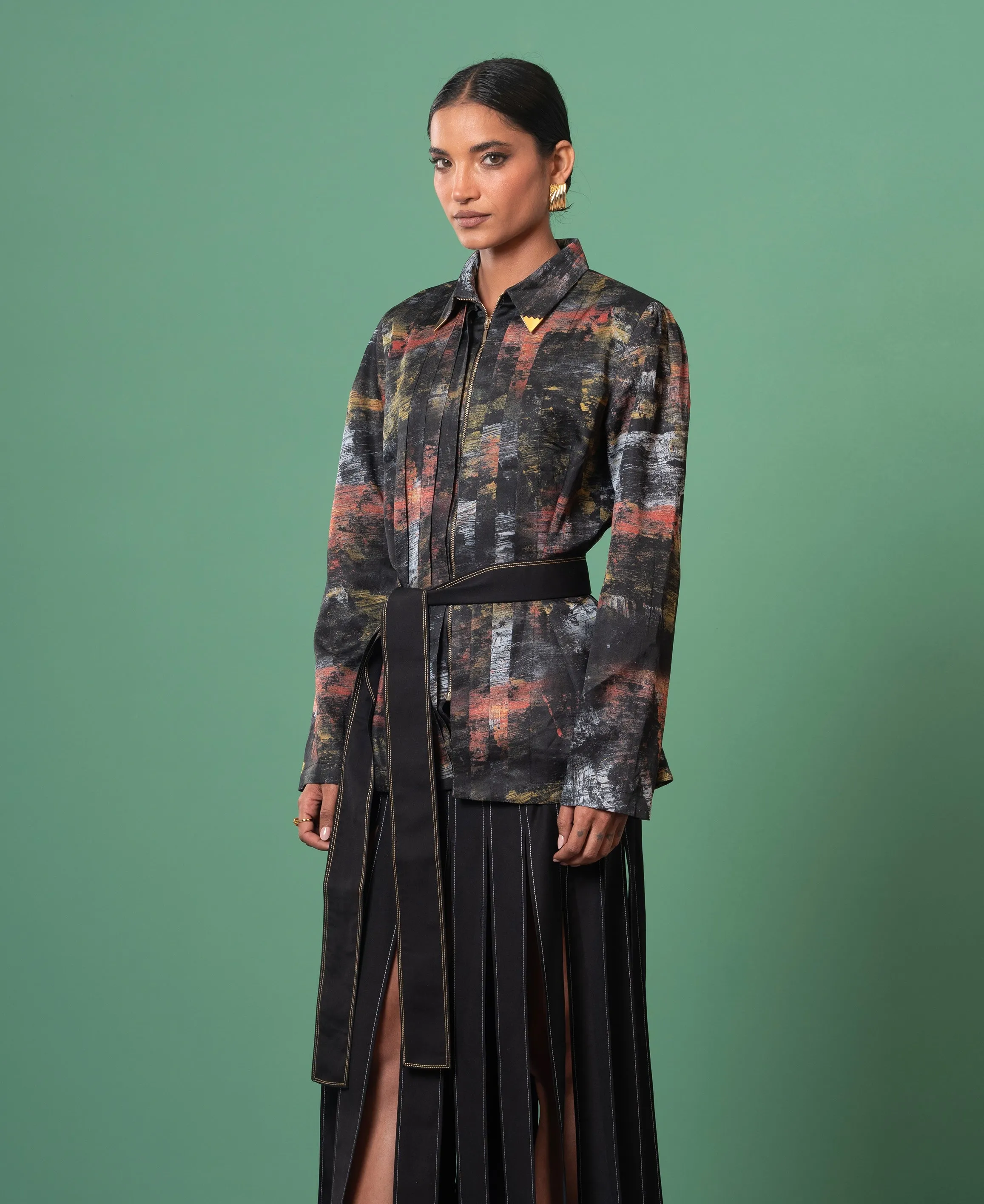Kagé belted top