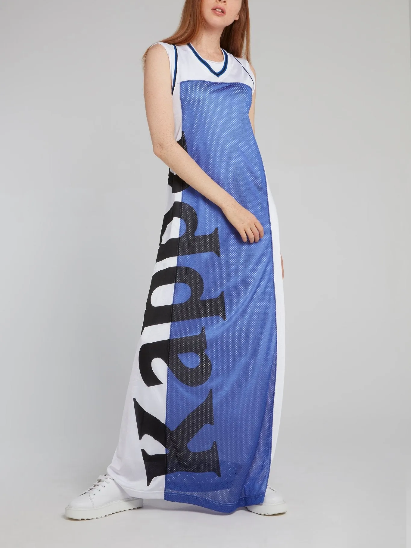 Kappa Perforated Panel Maxi Dress