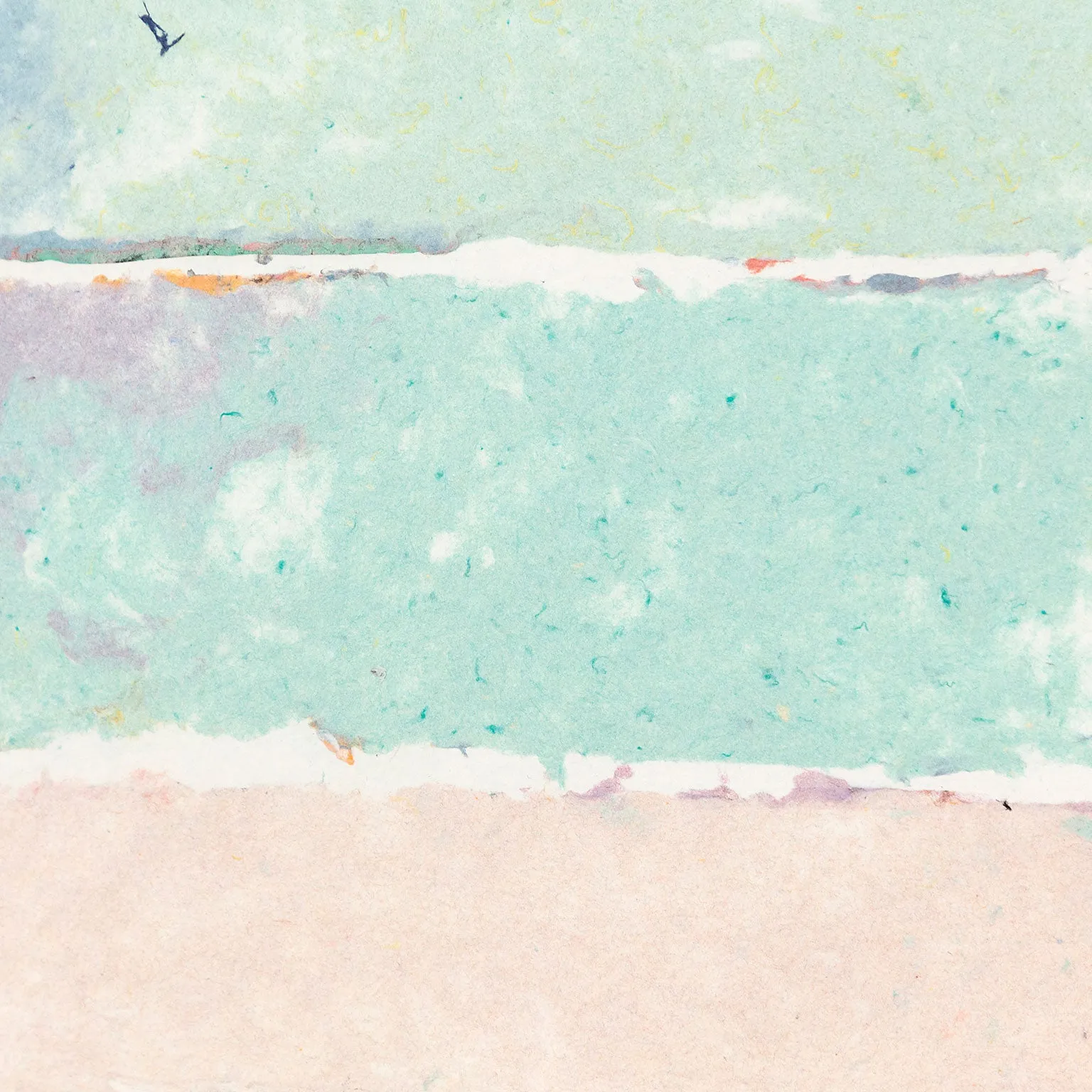 KENNETH NOLAND "BANDS" MONOPRINT, 1981