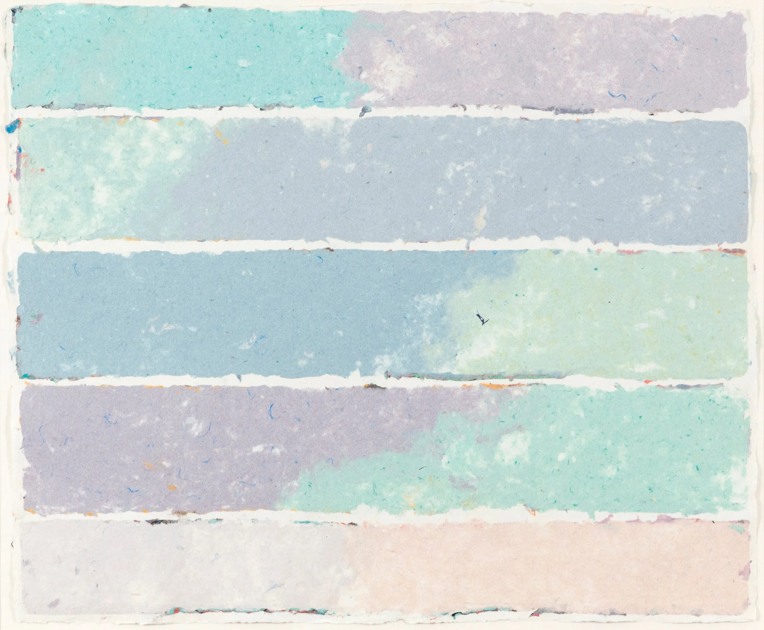 KENNETH NOLAND "BANDS" MONOPRINT, 1981