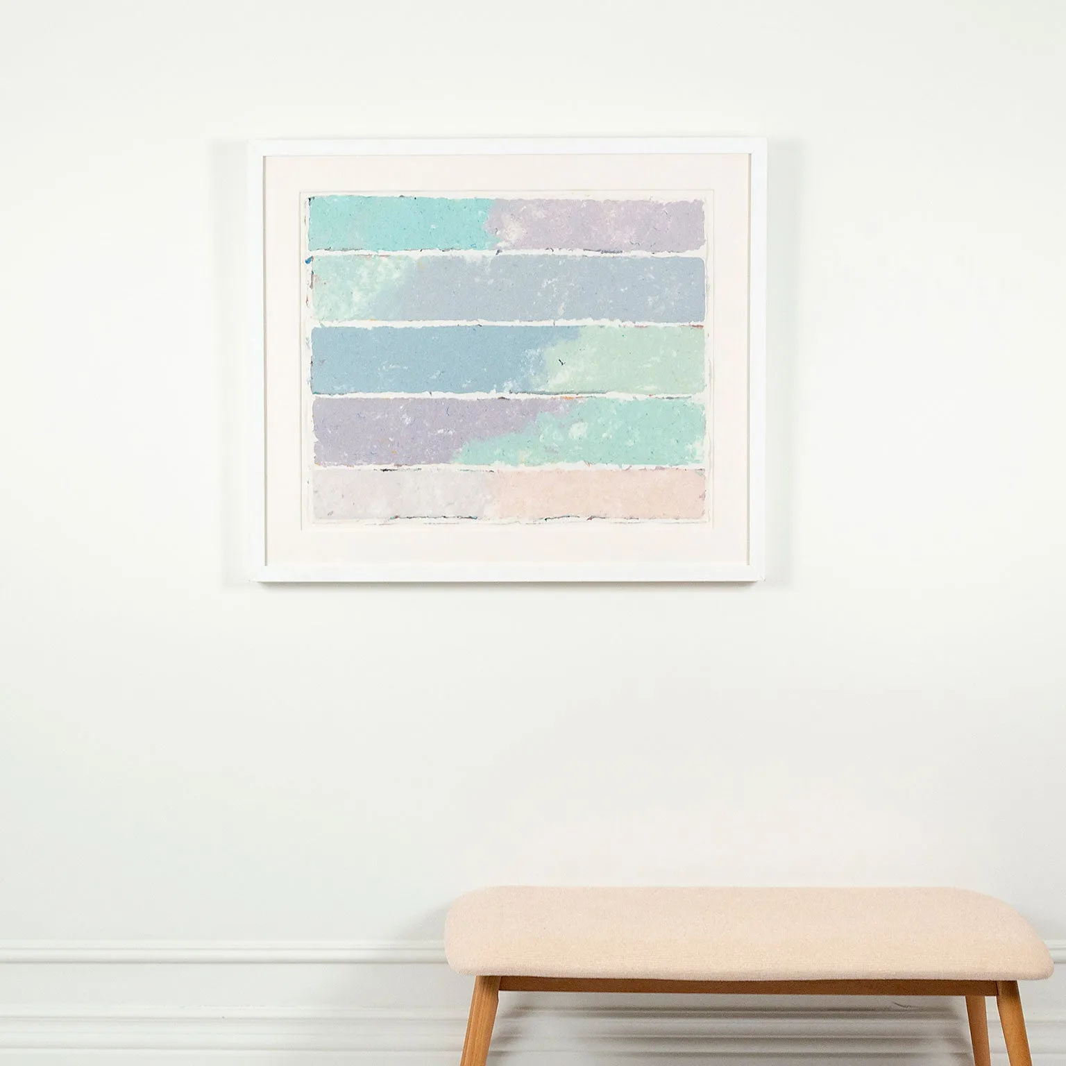 KENNETH NOLAND "BANDS" MONOPRINT, 1981