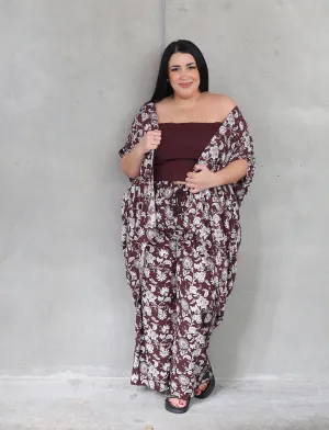 Kindred Kimono - Chocolate Shalimar