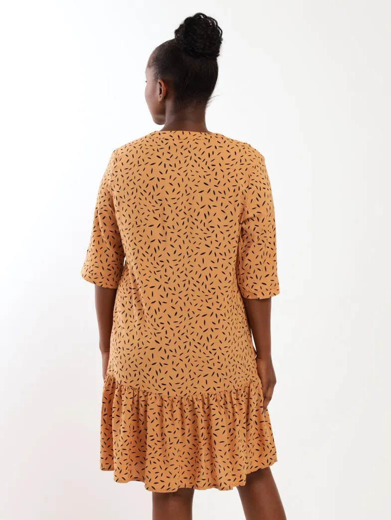 Ladies Drop Hem Shift Dress