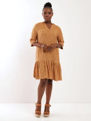 Ladies Drop Hem Shift Dress