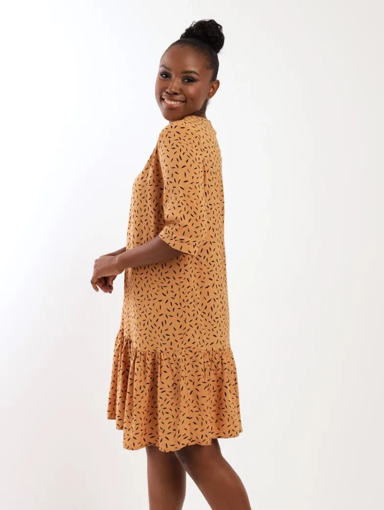 Ladies Drop Hem Shift Dress
